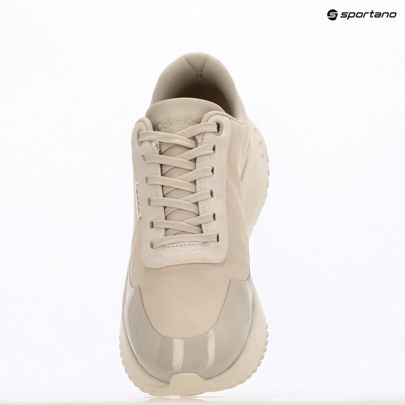 Дамски обувки Calvin Klein YW0YW02016 Eva Runner Lace Up Mat Mix 0GN stony beige/turtle dove/silver 9
