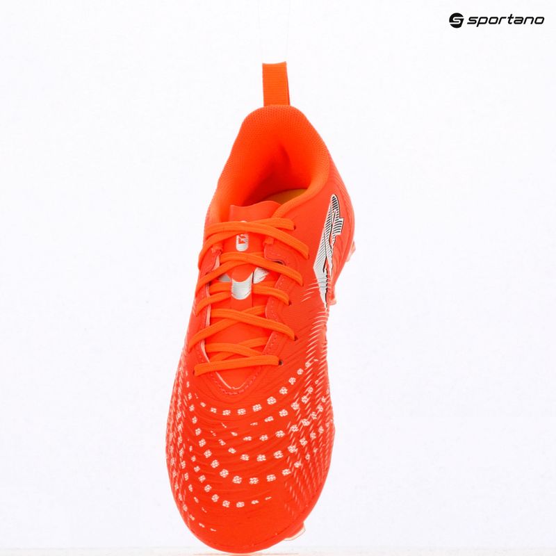 Детски футболни обувки PUMA Future 9 Play FG/AG Jr glowing red/puma white/puma black/puma silver 9