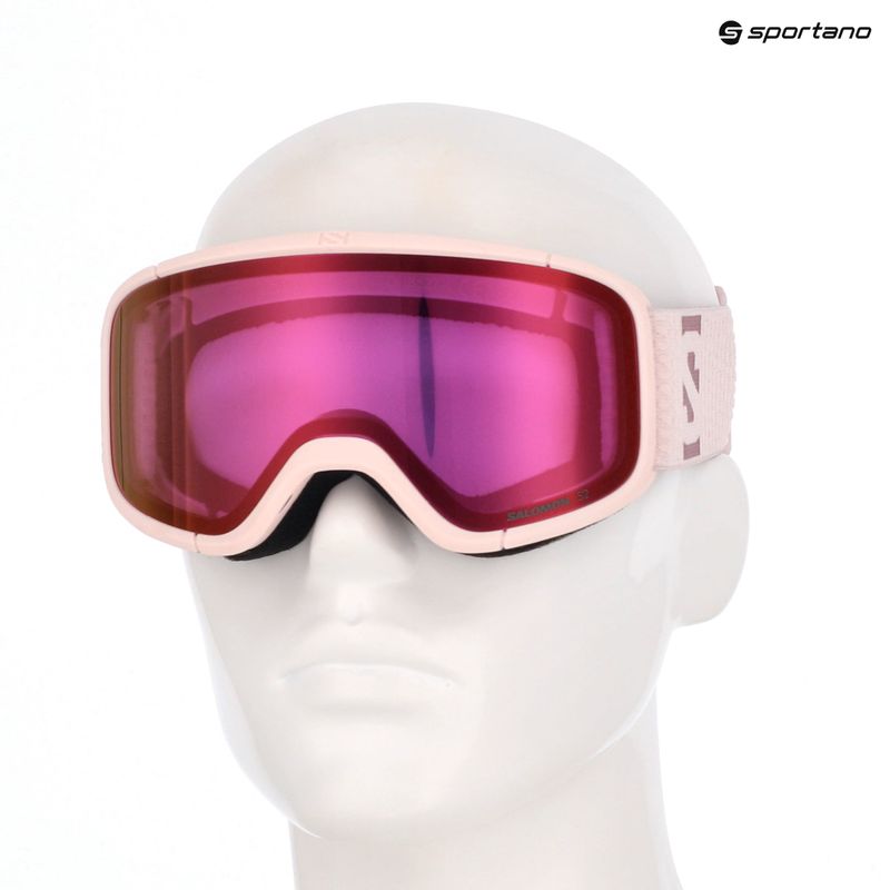 Скиорска маска Salomon Aksium 2.0 S heavenly pink/ml ruby 12