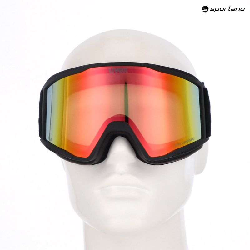 Скиорска маска Uvex Blast V black matt/vario rainbow mirror 10