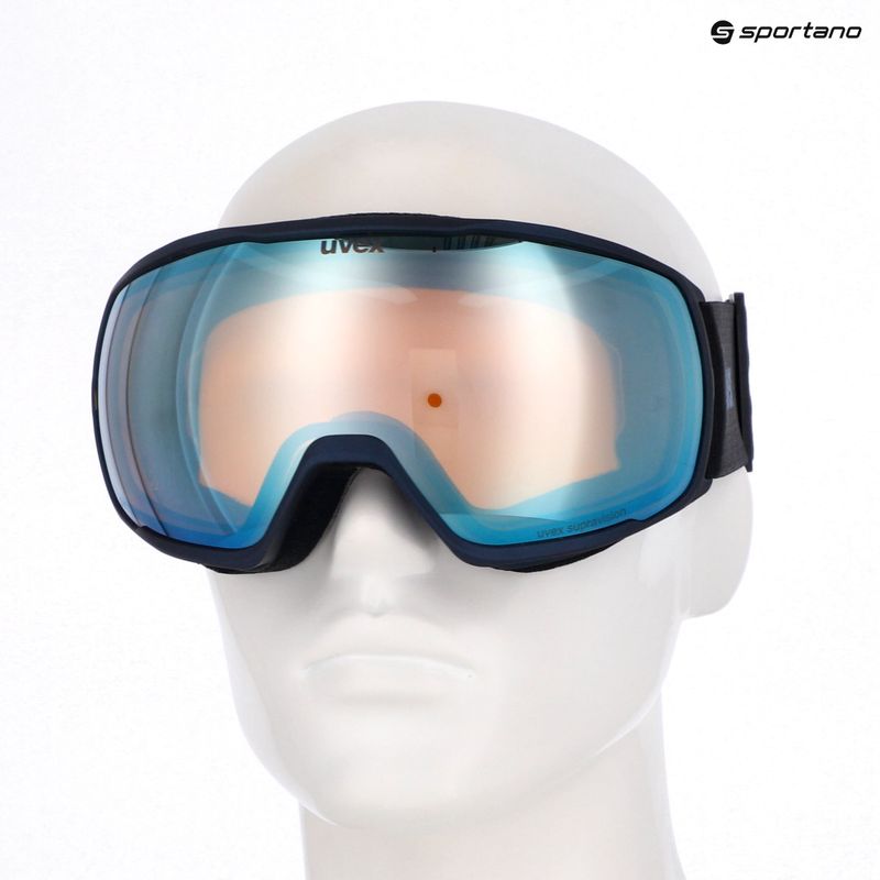 Скиорска маска UVEX Victorious FM dust blue matt/mirror sapphire 10