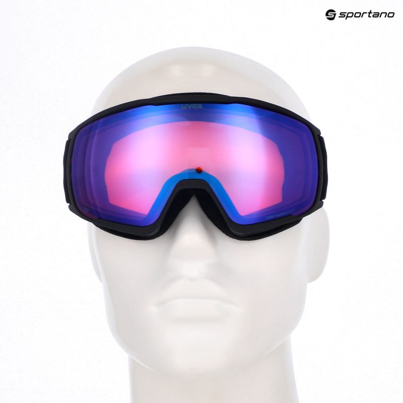 Скиорска маска UVEX Victorious S FM black matt/mirror blue 10