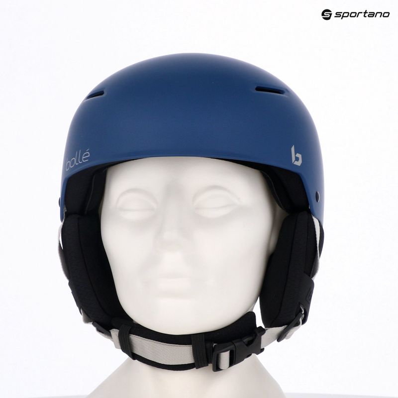 Детска скиорска каска Bollé Keystone Youth blue matte 3