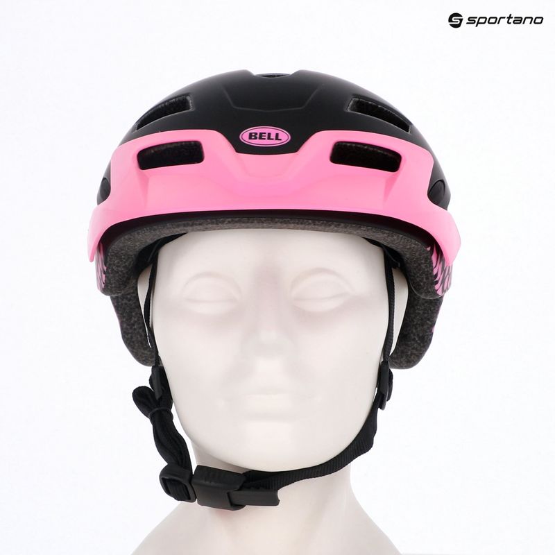 Детска велосипедна каска Bell Sidetrack Jr matte pink 6