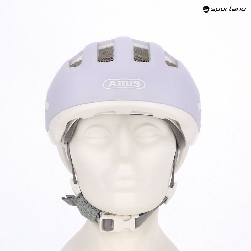 Детска велосипедна каска ABUS Smiley 3.0 ACE LED pure lavender 9