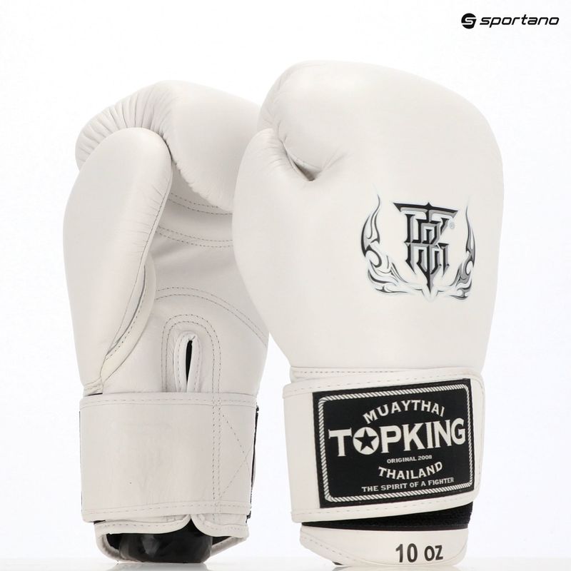 Top King Muay Thai Ultimate боксови ръкавици бели TKBGUV-WH 8