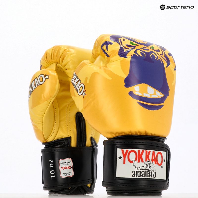 Мъжки боксови ръкавици YOKKAO Primate yellow 5