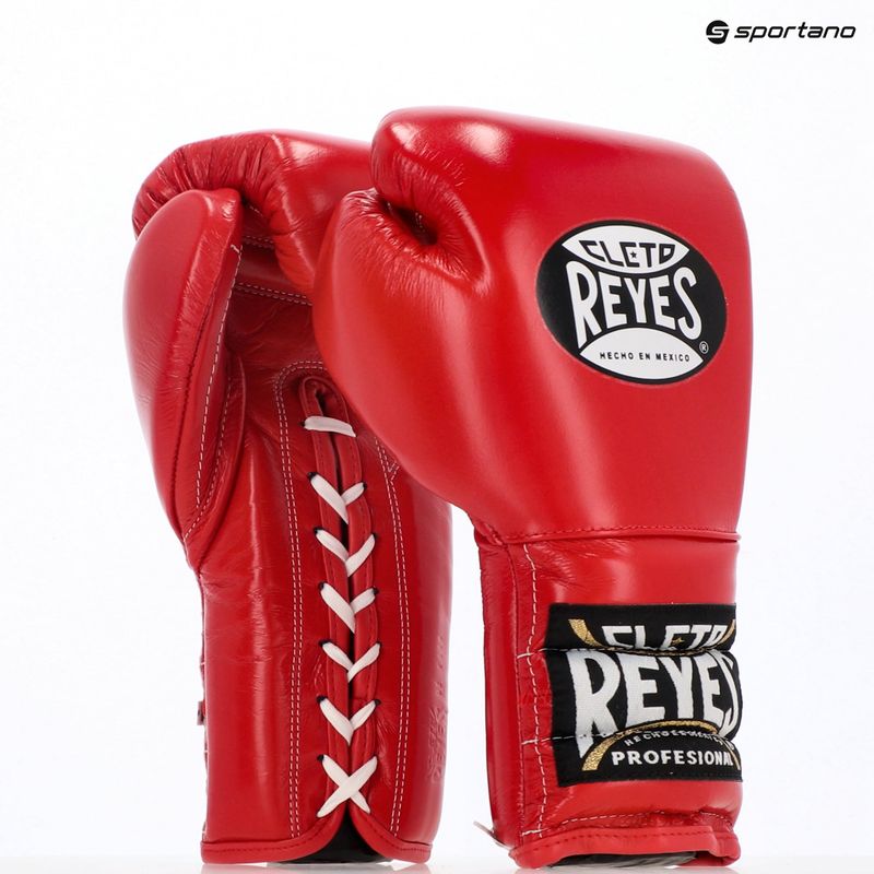 Боксови ръкавици Cleto Reyes Lace Up Sparring red 3