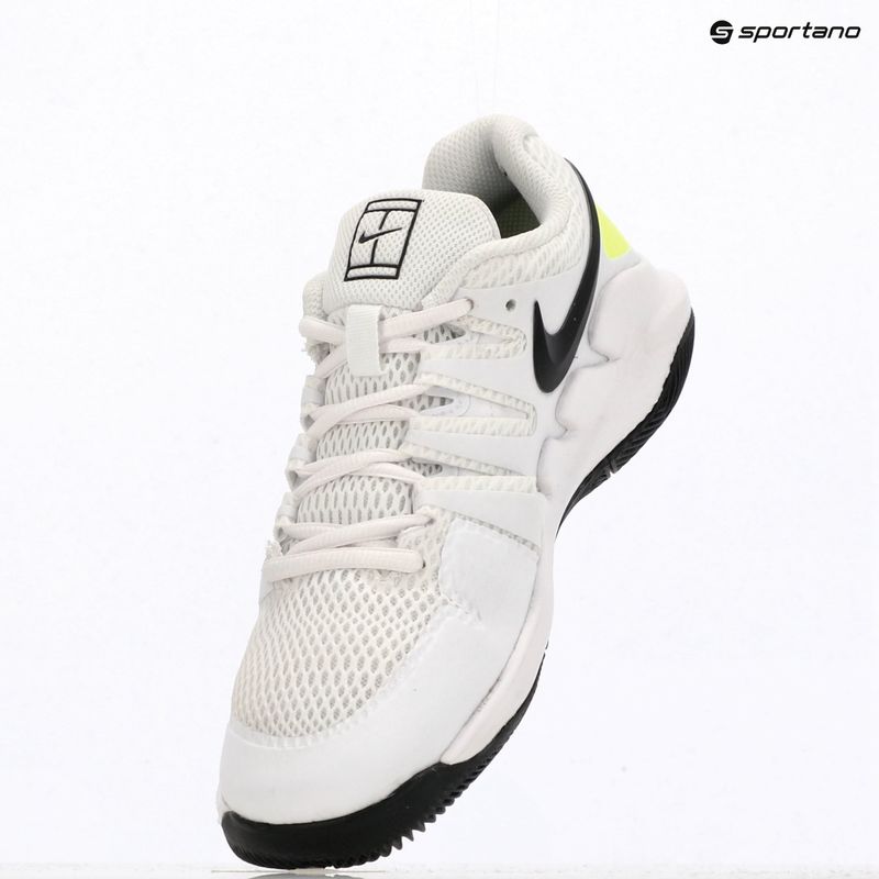 Детски тенис обувки Nike Court Vapor X Jr white/volt/black 10