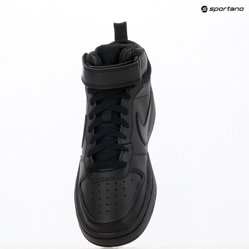 Детски обувки Nike Court Borough Mid 2 black/black/black 10