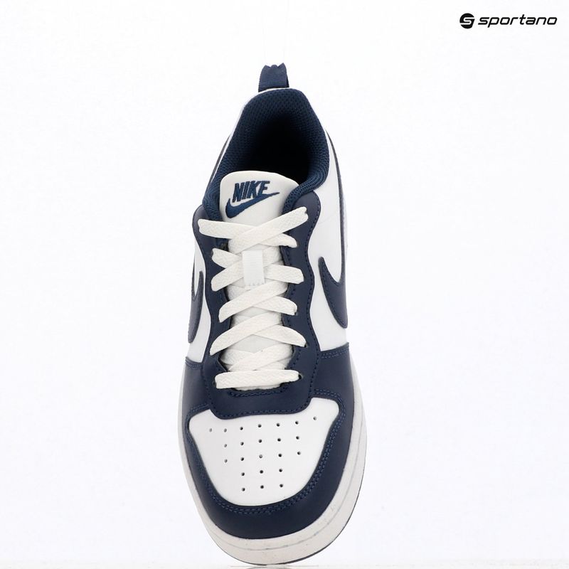 Детски обувки Nike Court Borough Low Next Bloom white/white/midnight navy 11