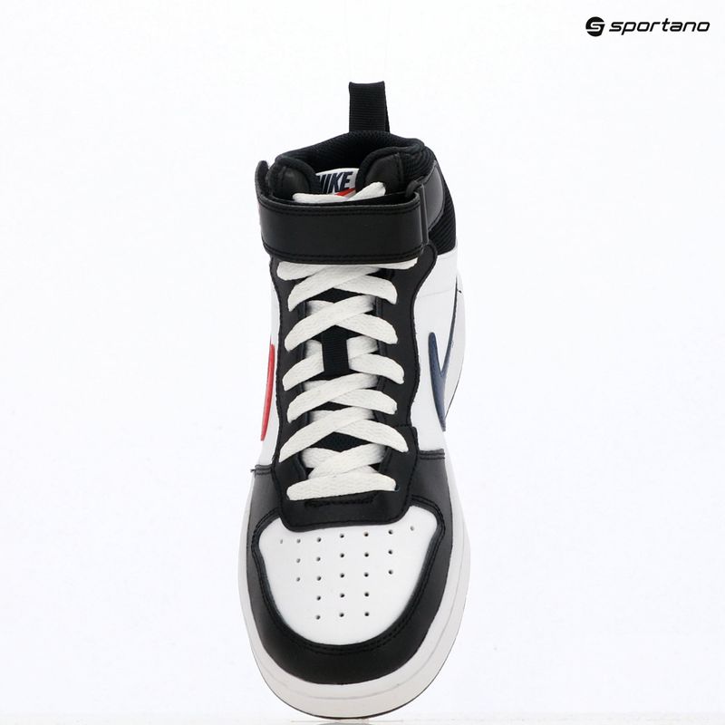 Детски обувки Nike Court Borough Mid 2 white/white/black/university red 10