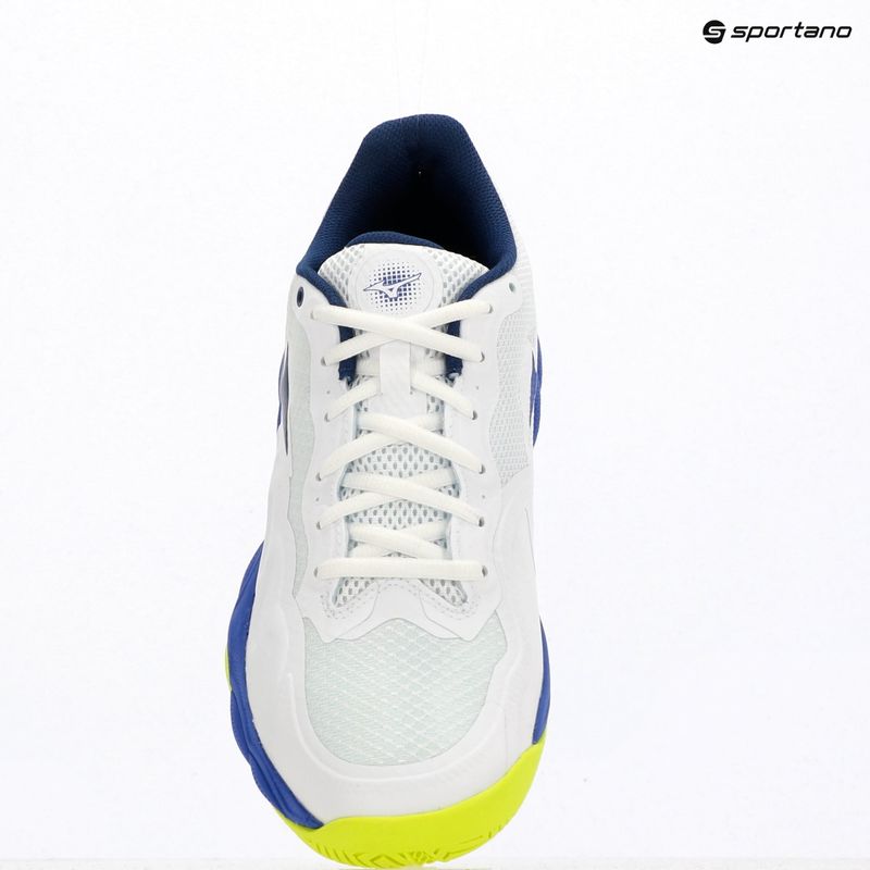 Мъжки тенис обувки Mizuno Wave Enforce Court AC white/dazzling blue/ lightning 9