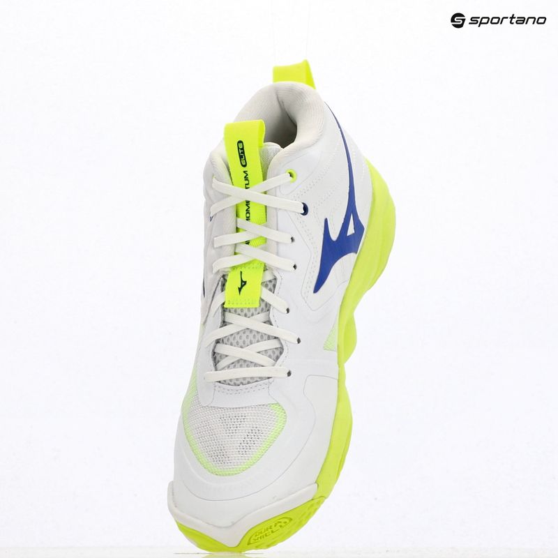 Обувки за волейбол Mizuno Wave Momentum Elite Mid white/lightning yellow/dazzling blue 9
