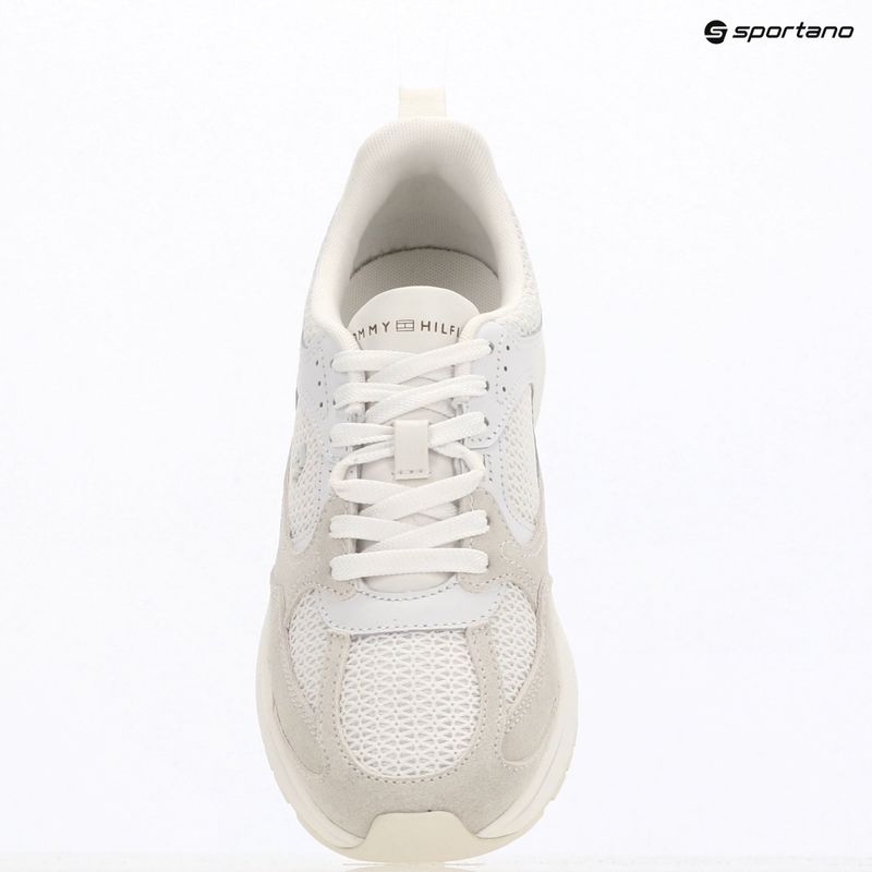 Дамски обувки Tommy Hilfiger Mix Material Runner white/ecru 9