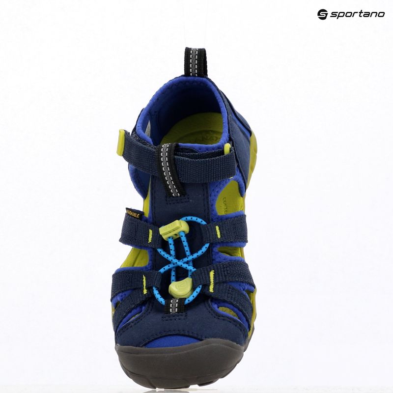 Юношески сандали KEEN Seacamp II CNX naval academy/chartreuse 9