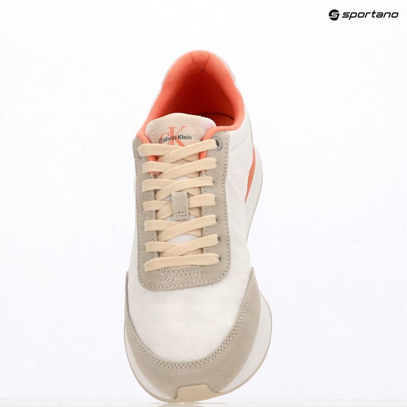 Дамски обувки Calvin Klein YW0YW01990 Retro Runner Lace Up Nylon Mg brilliant white/light cashew/pink 9
