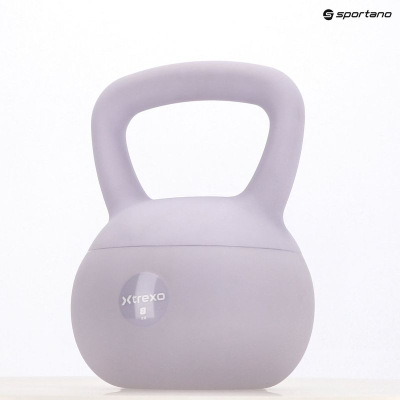 Kettlebell SOFT XTREXO 8 кг лилав 9