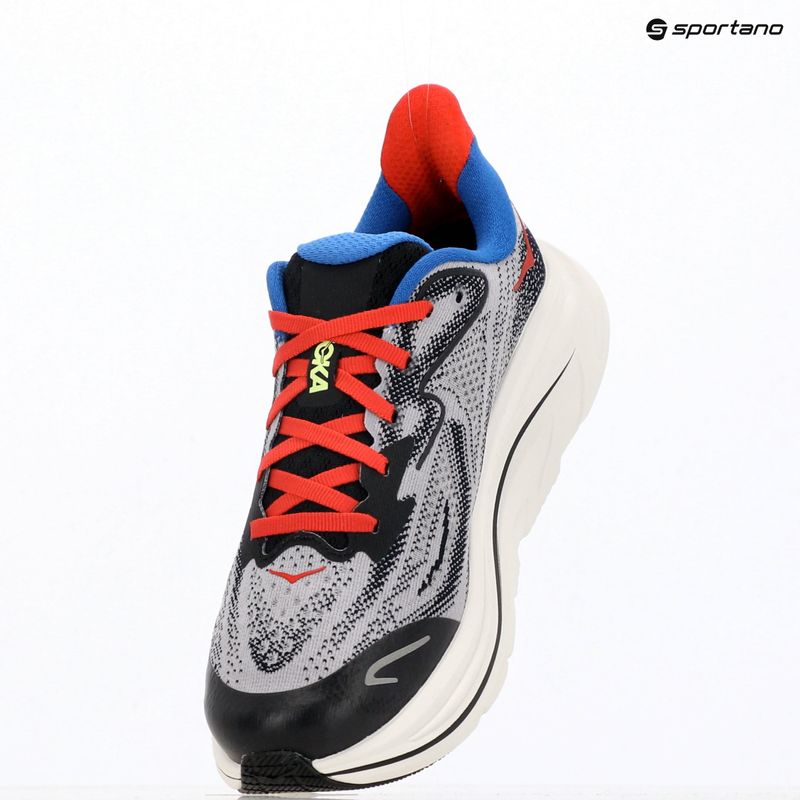 Детски обувки за бягане HOKA Clifton 10 foggy grey/black 10