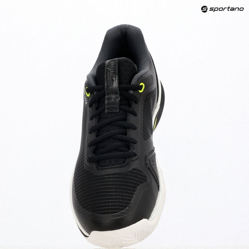 Мъжки тенис обувки Wilson Rush Lite 5 Clay black/white/safety yellow 9