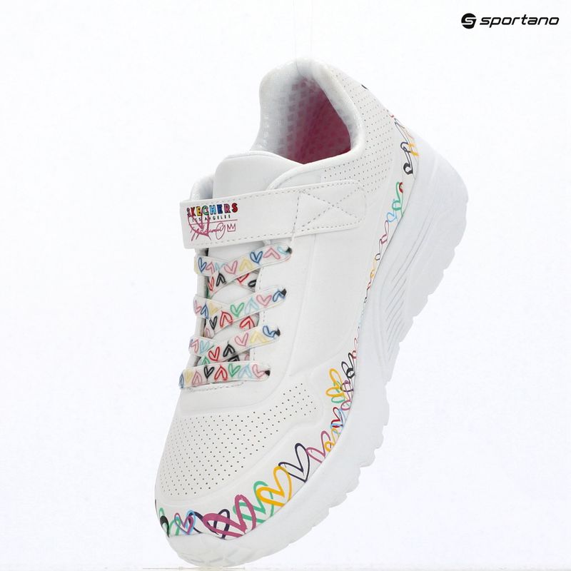 Детски обувки SKECHERS Uno Lite Heart Craze white/multi 3