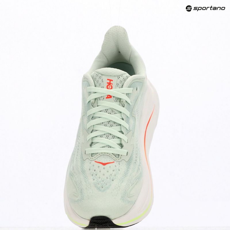 Дамски обувки за бягане HOKA Clifton 10 sea glass/neon flame 18