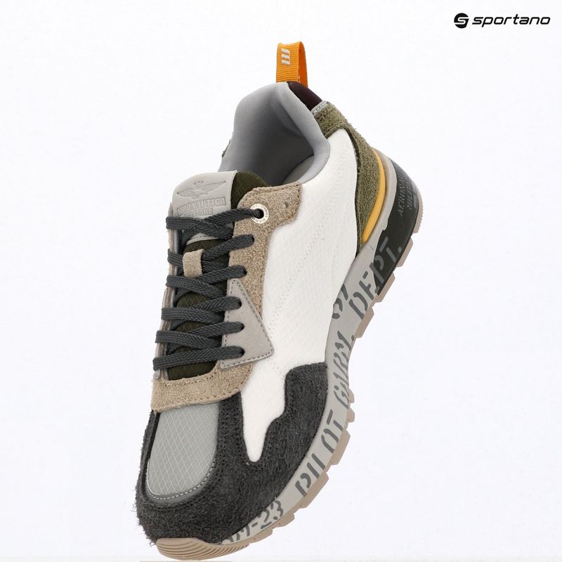 Mъжки обувки Aeronautica Militare SC0276UCT03546 off white/verde/marrone/grigio 9