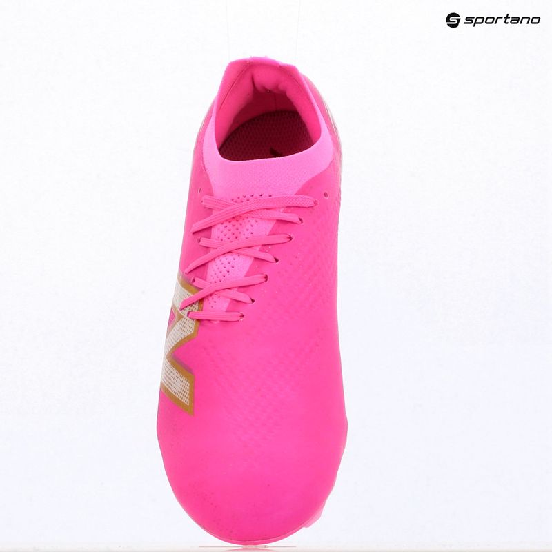 Футболни обувки New Balance Furon Pro V8 FG pink heat/sea salt/gold metallic 9