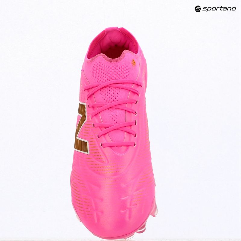 Футболни обувки New Balance Tekela Elite Low V5 FG pink heat/metallic gold/pink satin 12