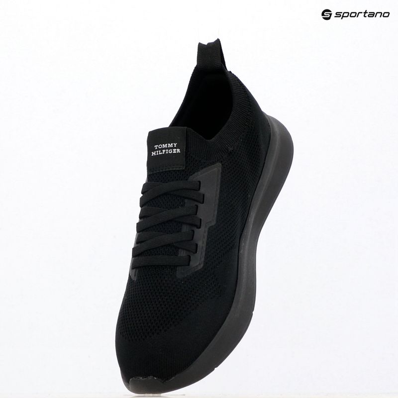 Мъжки обувки Tommy Hilfiger Lightweight Knitted Runner black 9