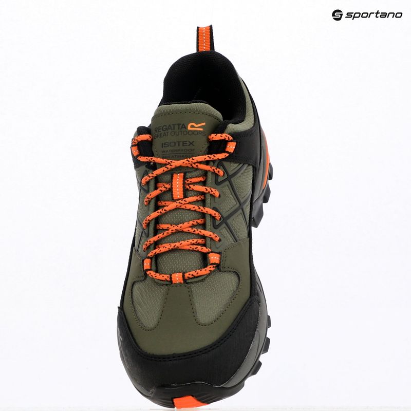 Мъжки обувки за трекинг REGATTA Samaris III Low cypress green/blaze orange 20