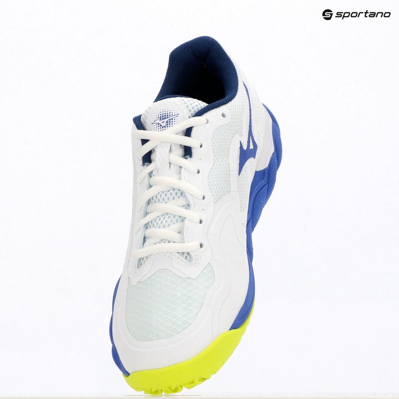 Мъжки тенис обувки Mizuno Wave Enforce Court CC white/dazzling blue/ lightning 9