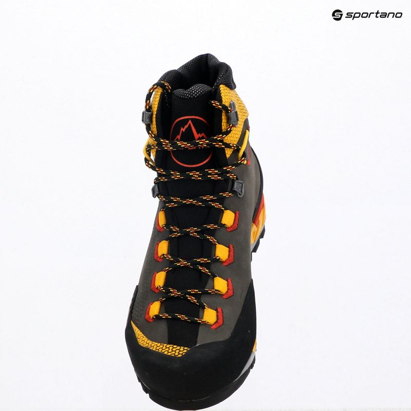 Мъжки високопланински обувки La Sportiva Trango Tech Leather GTX black/yellow 9