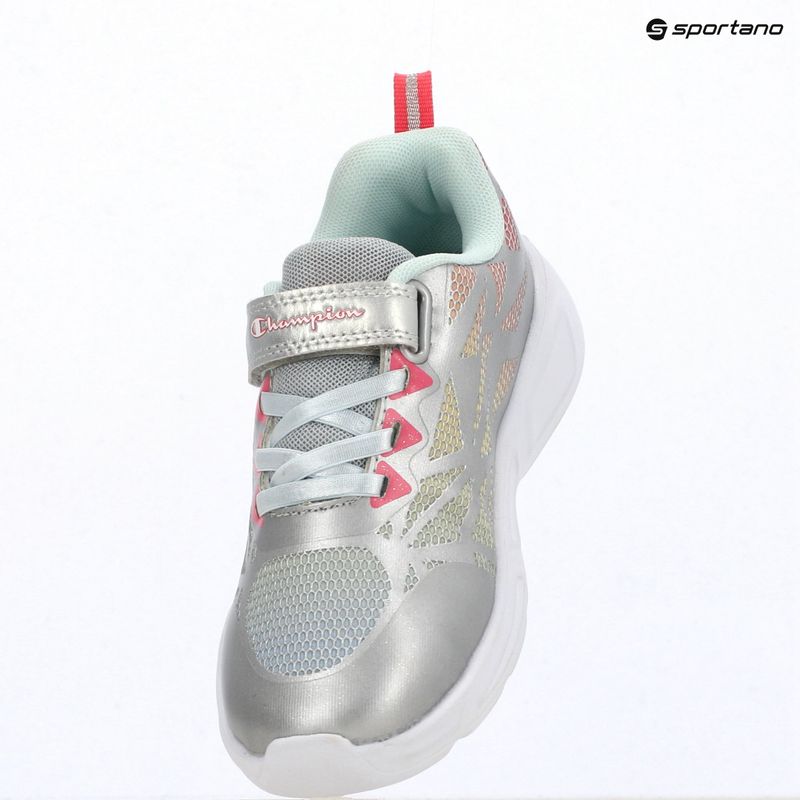 Детски обувки Champion Wave Tri G PS Low Cut silver/blue burgundy/imperial light blue 10