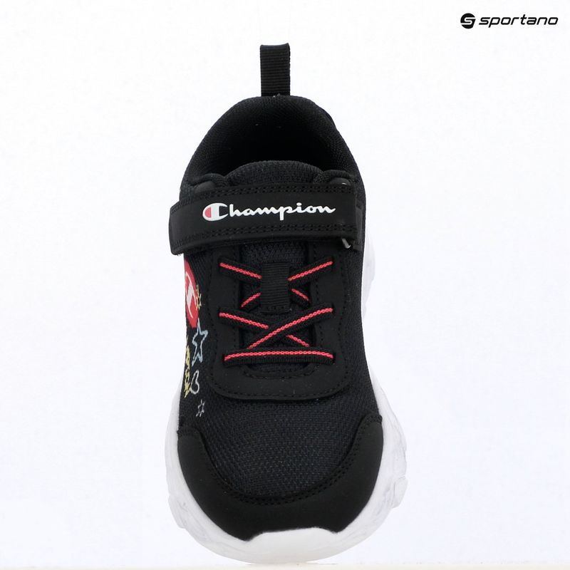Детски обувки Champion Funfair Print G PS Low Cut new black/fluorescent pink/imperial light blue 10