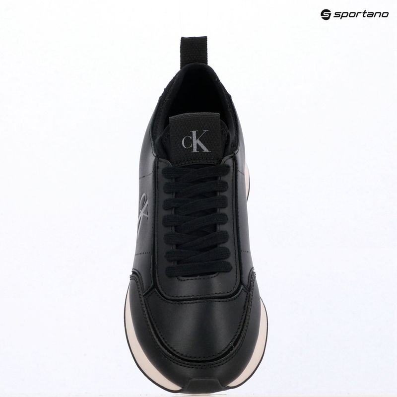 Дамски обувки Calvin Klein HW0HW03118 Retro Runner Sock PANL Leather Neo black/crystal grey 9