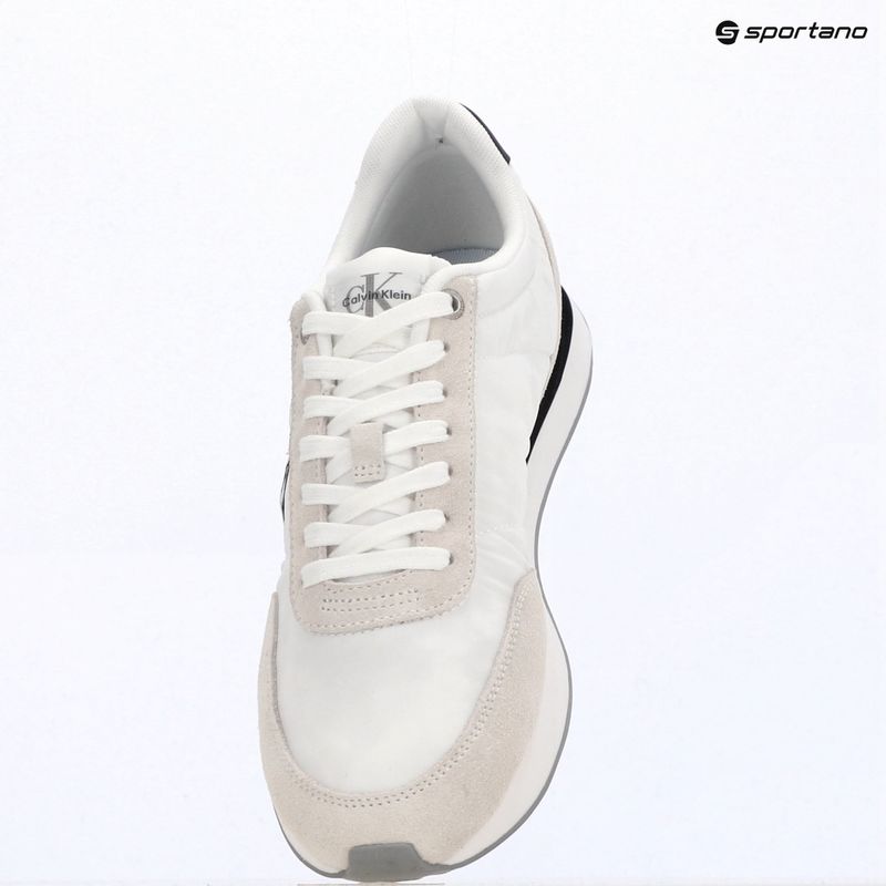 Дамски обувки Calvin Klein YW0YW01990 Retro Runner Lace Up Nylon MG bright white/black 9