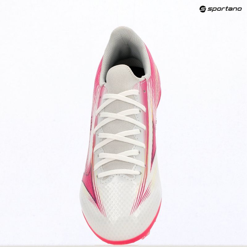 Детски футболни обувки Mizuno Alfa III Select Jr FG white/fuchsia purple 10