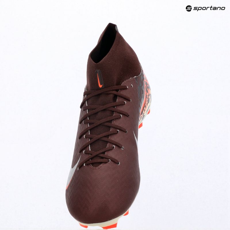 Мъжки футболни обувки Nike United Mercurial Superfly 10 Academy MG burgundy crush/metallic silver 9