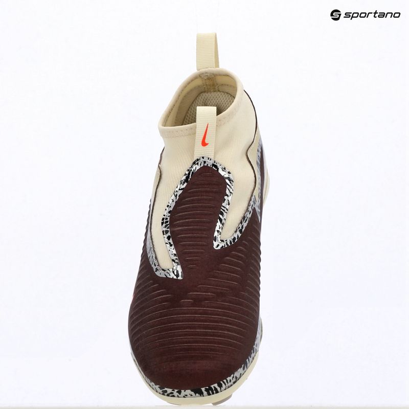 Детски футболни обувки Nike United Jr. Phantom 6 High Academy MG burgundy crush/fossil/university red 9