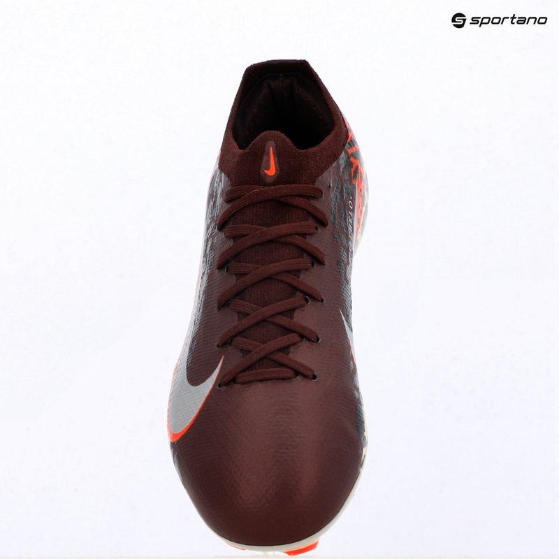 Детски футболни обувки Nike United Jr. Mercurial Vapor 16 Pro FG burgundy crush/metallic silver 9