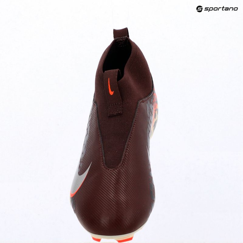 Детски футболни обувки Nike United Jr. Mercurial Superfly 10 Academy MG burgundy crush/metallic silver 9