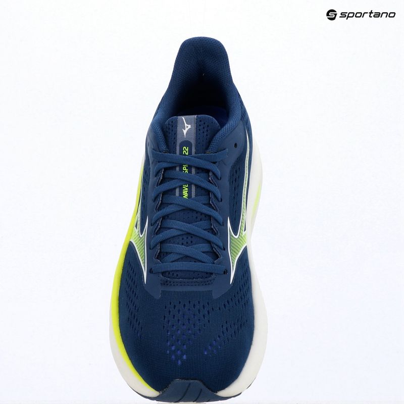 Мъжки обувки за бягане Mizuno Wave Inspire 22 estate blue/lightning yellow 9