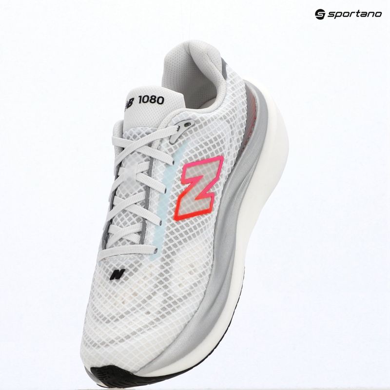 Мъжки обувки за бягане New Balance 1080's V15 103 white/pink heat/tangerine heat 9
