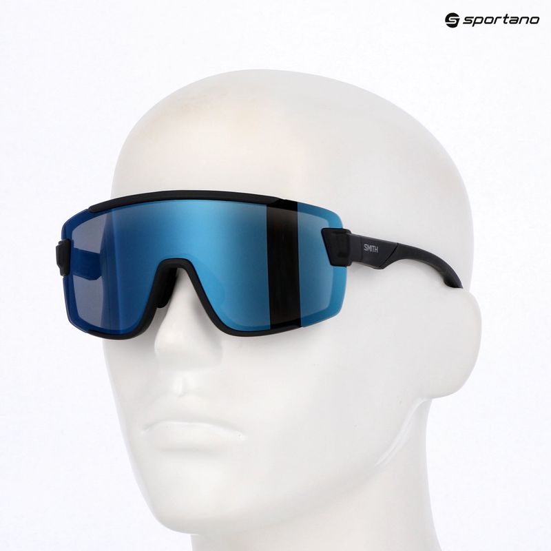 Слънчеви очила Smith Wildcat matte black/chrp polarized blue mirror/clear 5