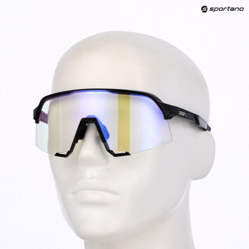 Слънчеви очила 100% S3 LE gloss black/purple flash mirror photochromic 8