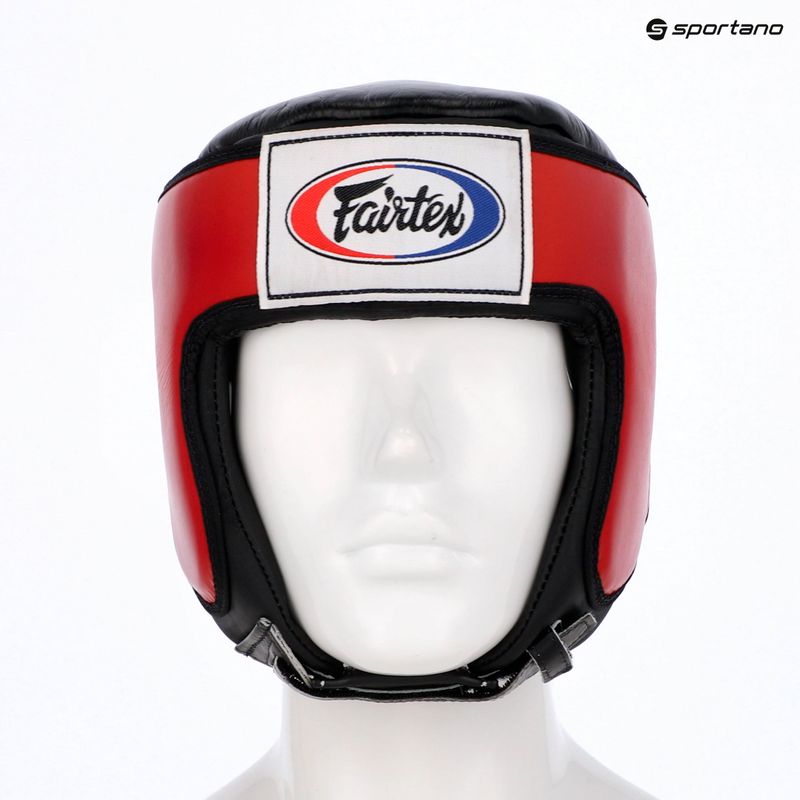 Защитна каска Fairtex Muay Thai & Kickboxing Competition red 6