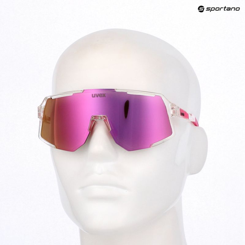 Слънчеви очила UVEX Sequenze clear/mirror pink 7