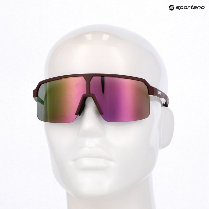 Слънчеви очила UVEX Ramp burgundy matt/mirror rose 7