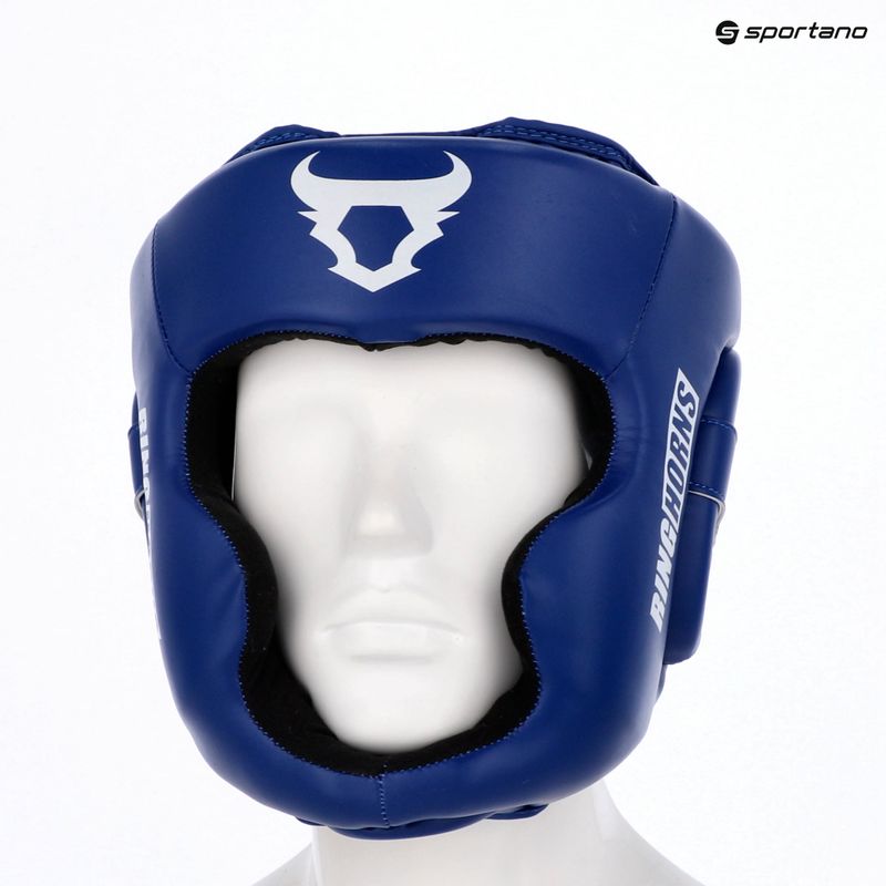 Боксова каска Venum Ringhorns Charger Headgear navy blue/red 8